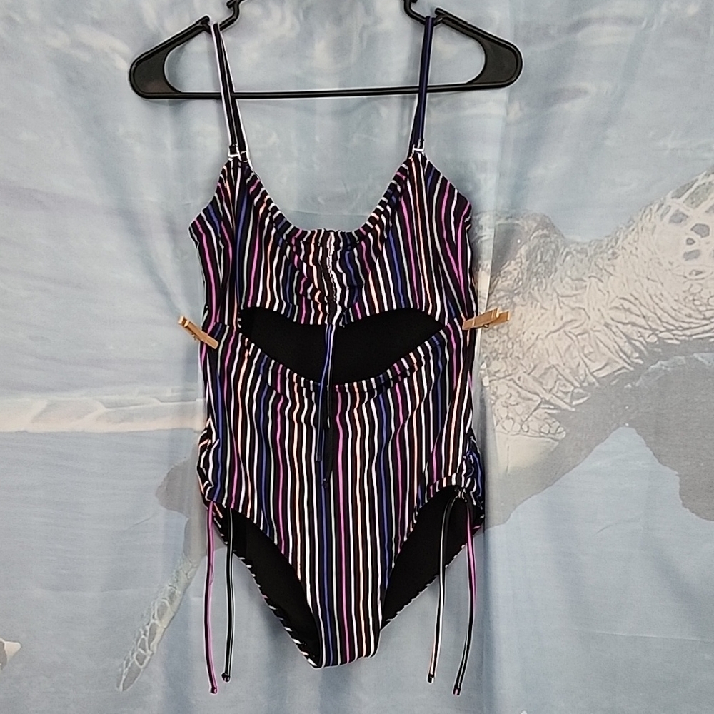 Striped One-Piece Swimsuit